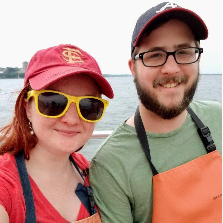 We went to Portland, Maine on our first real vacation, and had an awesome trip on a lobster boat.