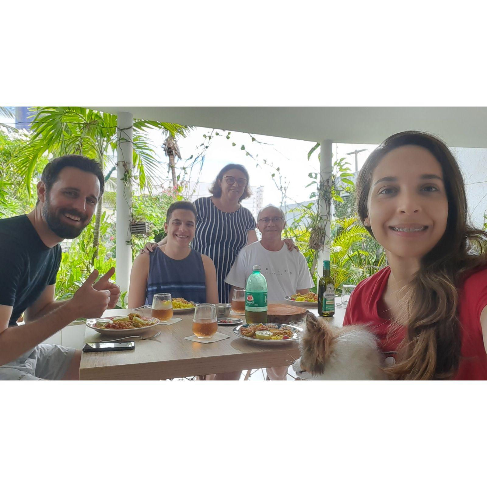 With Marilia's family!