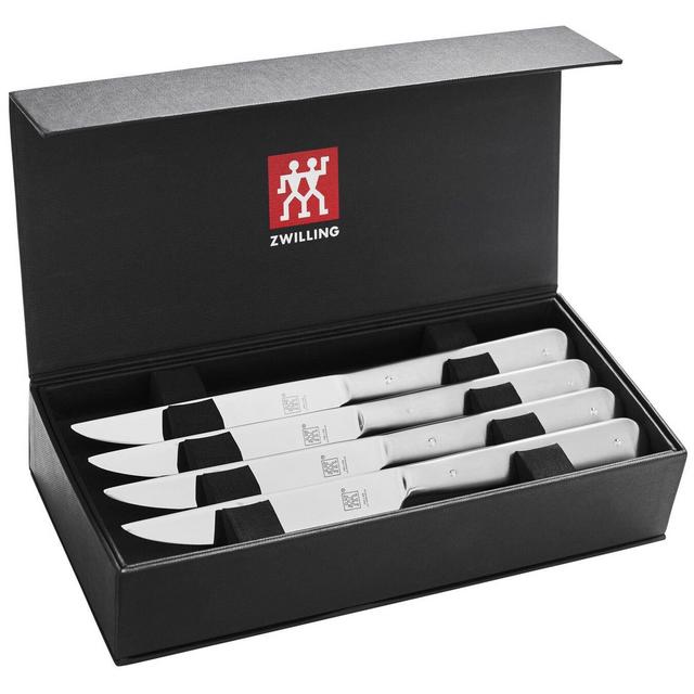 8-pc, stainless steel Porterhouse Steak Knife Set in Black Presentation Box