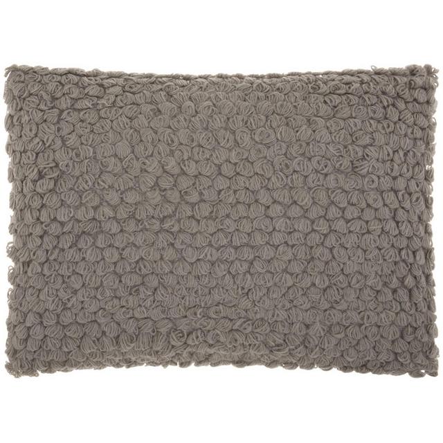 14"x20" Oversize Thin Group Loops Lumbar Throw Pillow Light Gray - Mina Victory