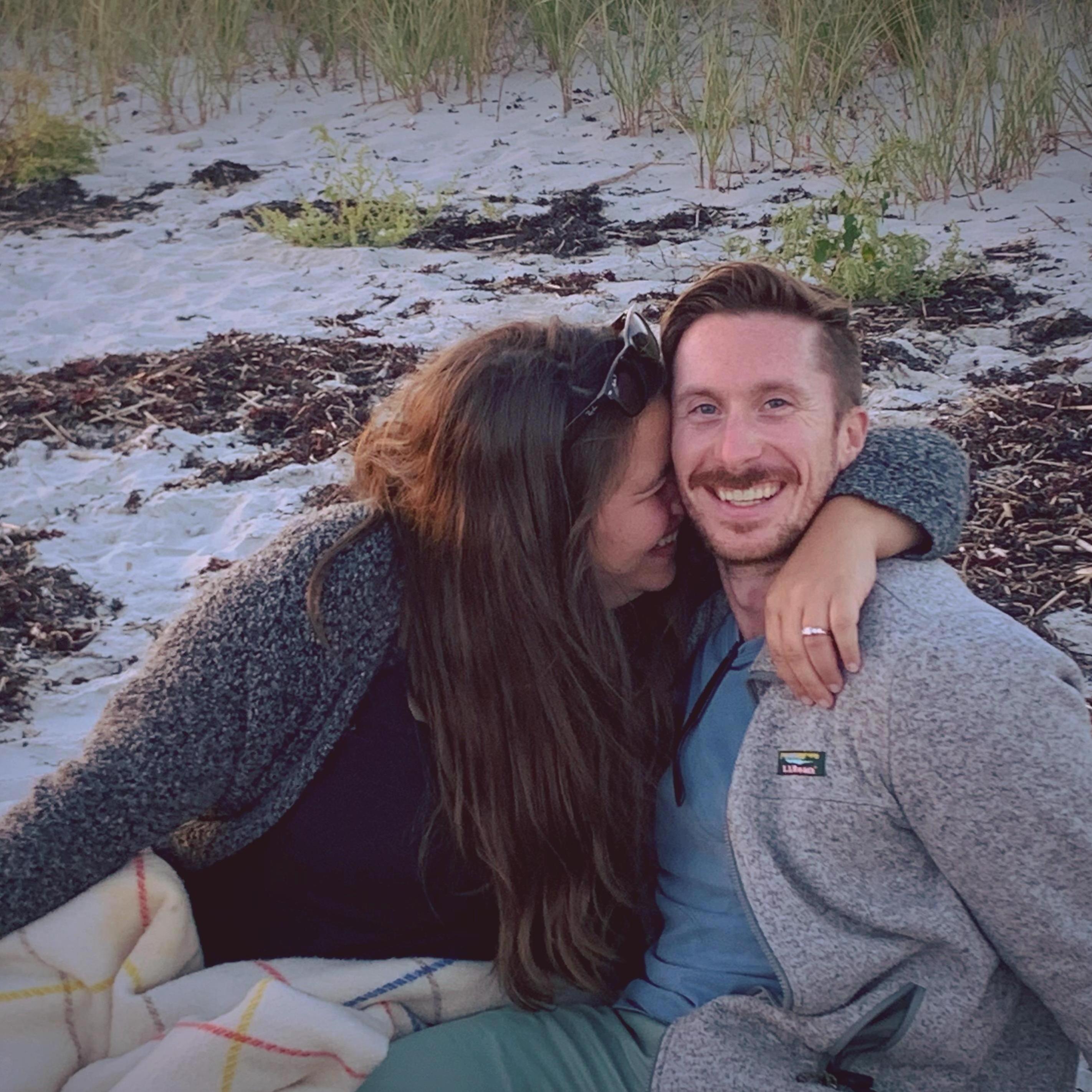 Crescent Beach on the night of our engagement (September 12, 2020)