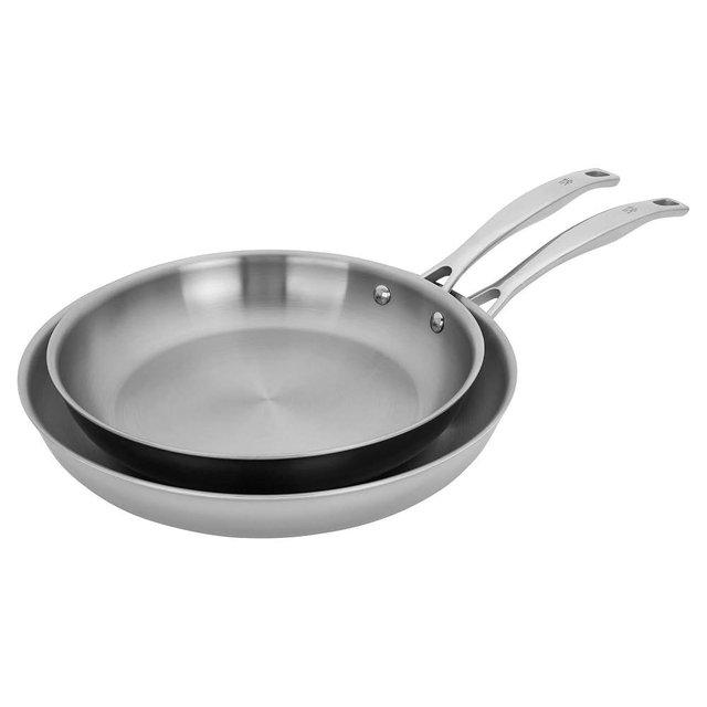 HENCKELS Clad H3 2-pc Stainless Steel 10-in & 12-in Fry Pan Set