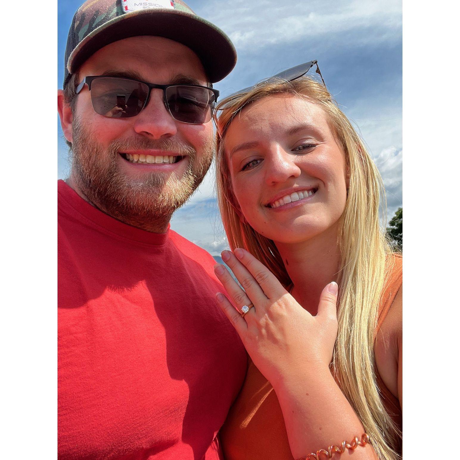 The day we got engaged!