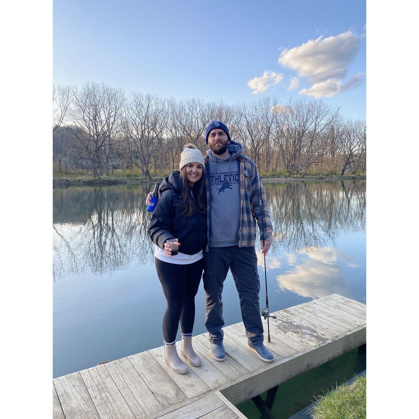 Tay's first trip out to Virginia to meet the Peter's fam!