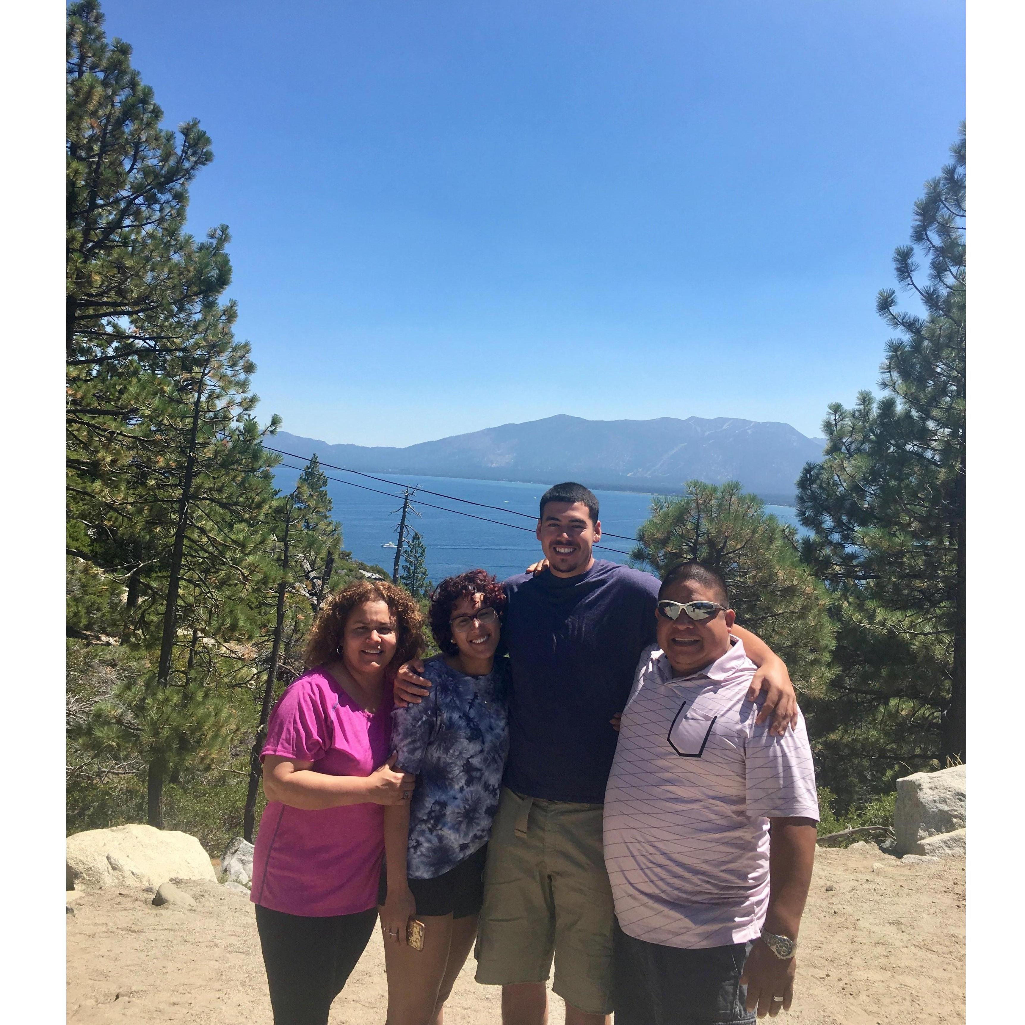 This is at Emerald Bay in Lake Tahoe with my mommy and daddy <3