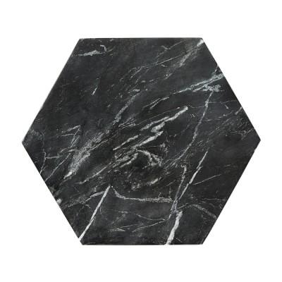 Williams Sonoma Hexagon Marble Trivet, Black