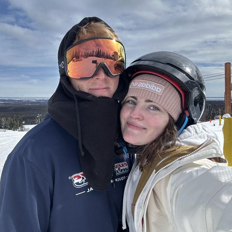 Cooper a month into us dating convinced me to go snowboarding. I was very nervous going but sweet Cooper was patient and stayed with me the whole time while I learned.