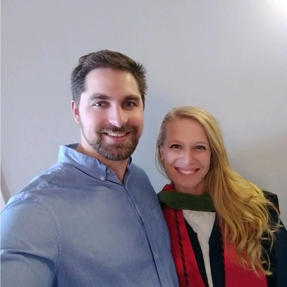 At Kaitlyn's college graduation