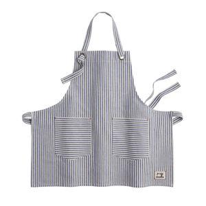 Blue and White Ticking Stripe Apron - World Market