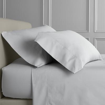 Signature Percale Organic 400TC Sheeting, Queen, Gray