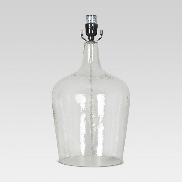Artisan Glass Jug Large Lamp Base Clear