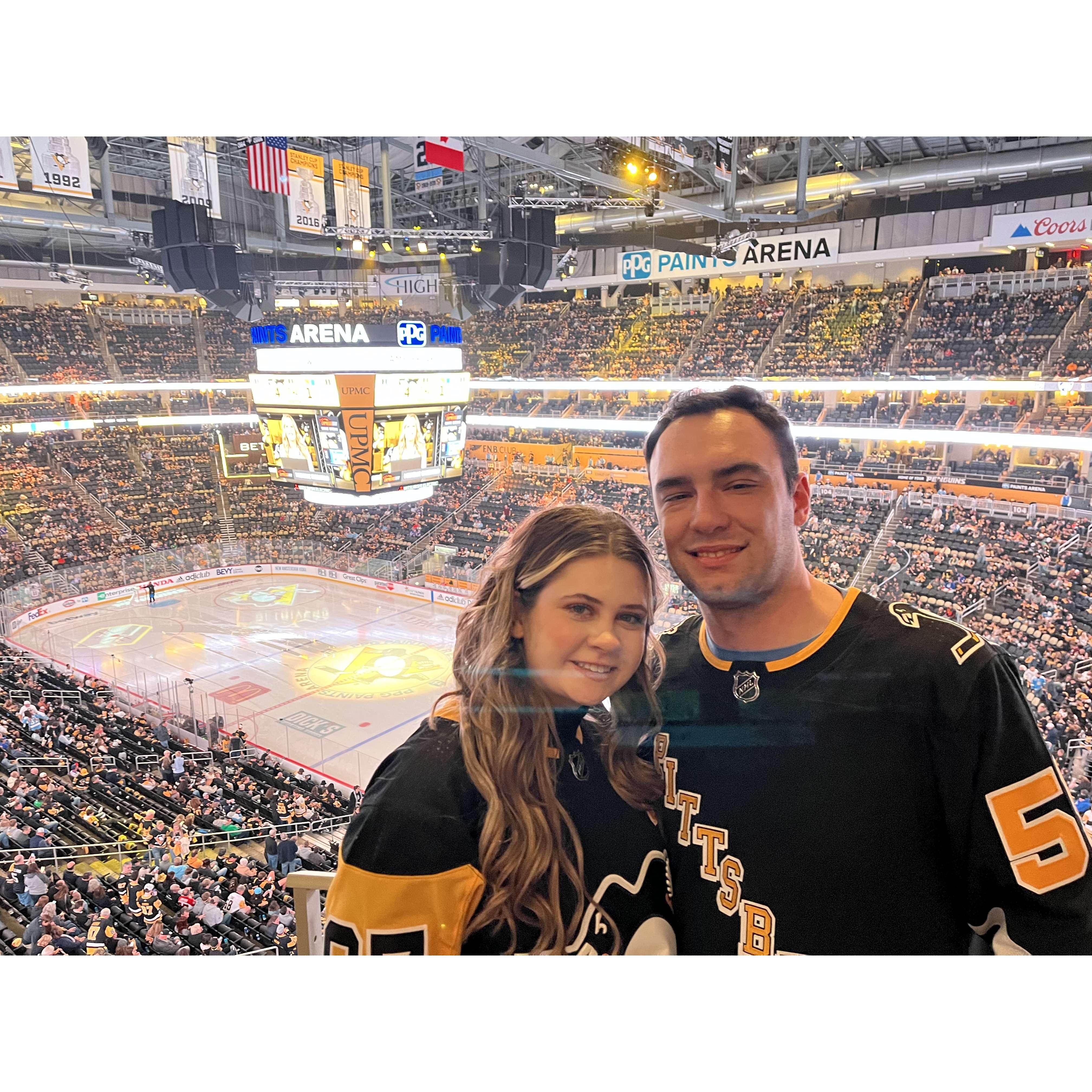 Our first Pen's Playoff Game!!!!!!