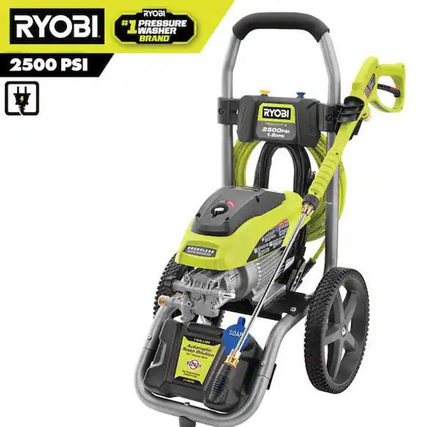 RYOBI 2500 PSI 1.2 GPM High Performance Cold Water Electric Pressure Washer RY142500