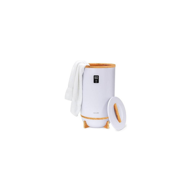 SereneLife XL Towel Warmer w/ Fragrance Holder, LED Ring, Auto Shut-off SLTLW400 - Ideal for Two Large Bath Towels
