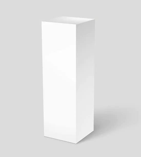 Pedestal Source - Laminate Pedestal - Art Display, Sculpture Stand, Statue Display - 11.5 X 11.5 Top - 36 Tall (White)