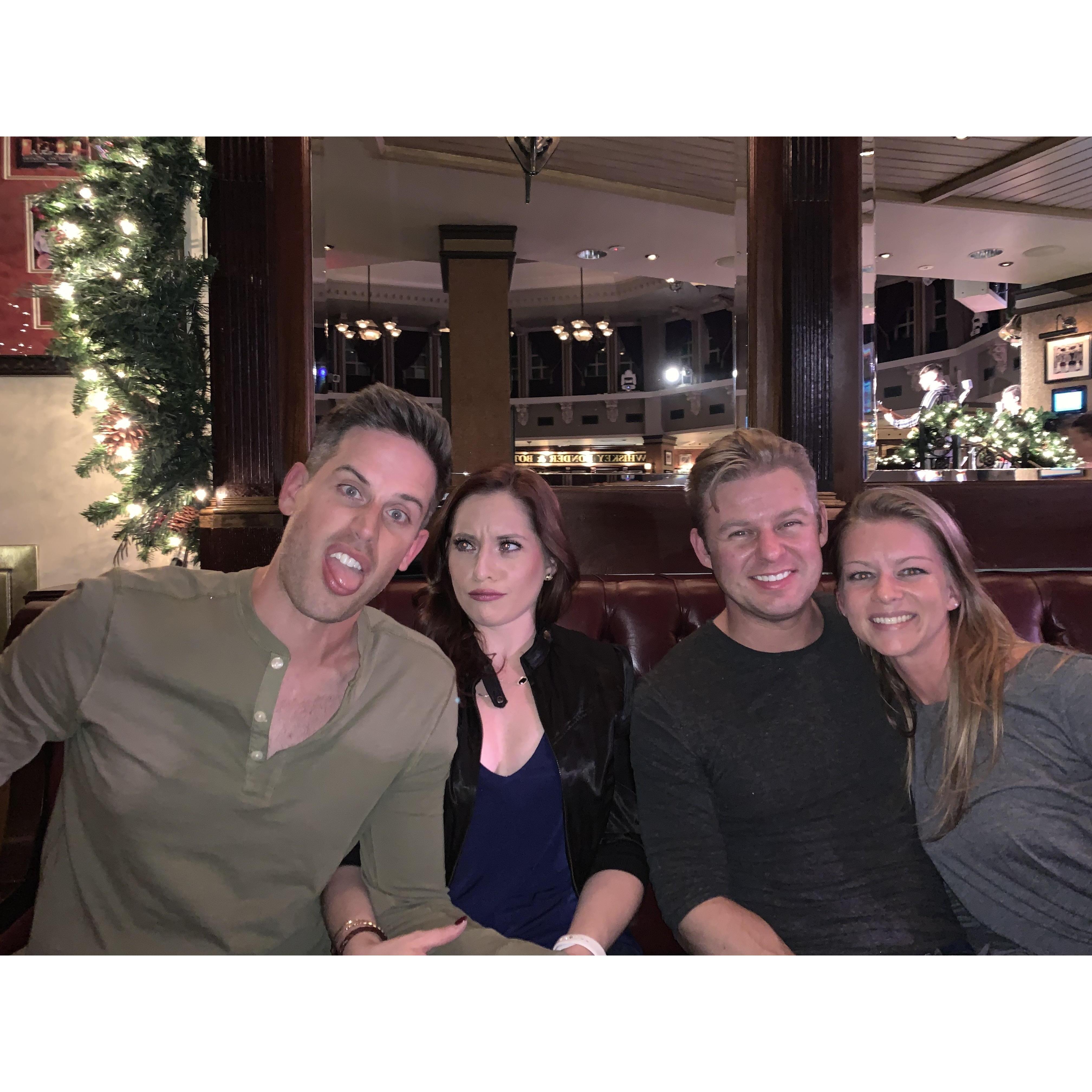 This was our very first night hanging out, and as you can see, Mikaela is very unsure of Rick here....