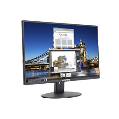 Sceptre E205W-16003R 20" 75Hz Ultra Thin Frameless LED Monitor 2x HDMI VGA Built-in Speakers, Metallic Black 2018