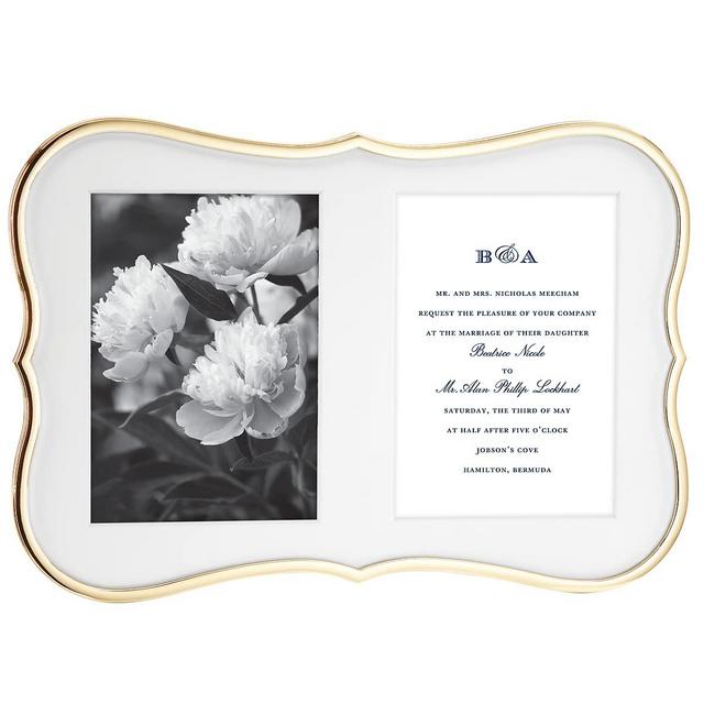 Kate Spade Gold Crown Point Double 5" X 7" Frame, 2.55 LB