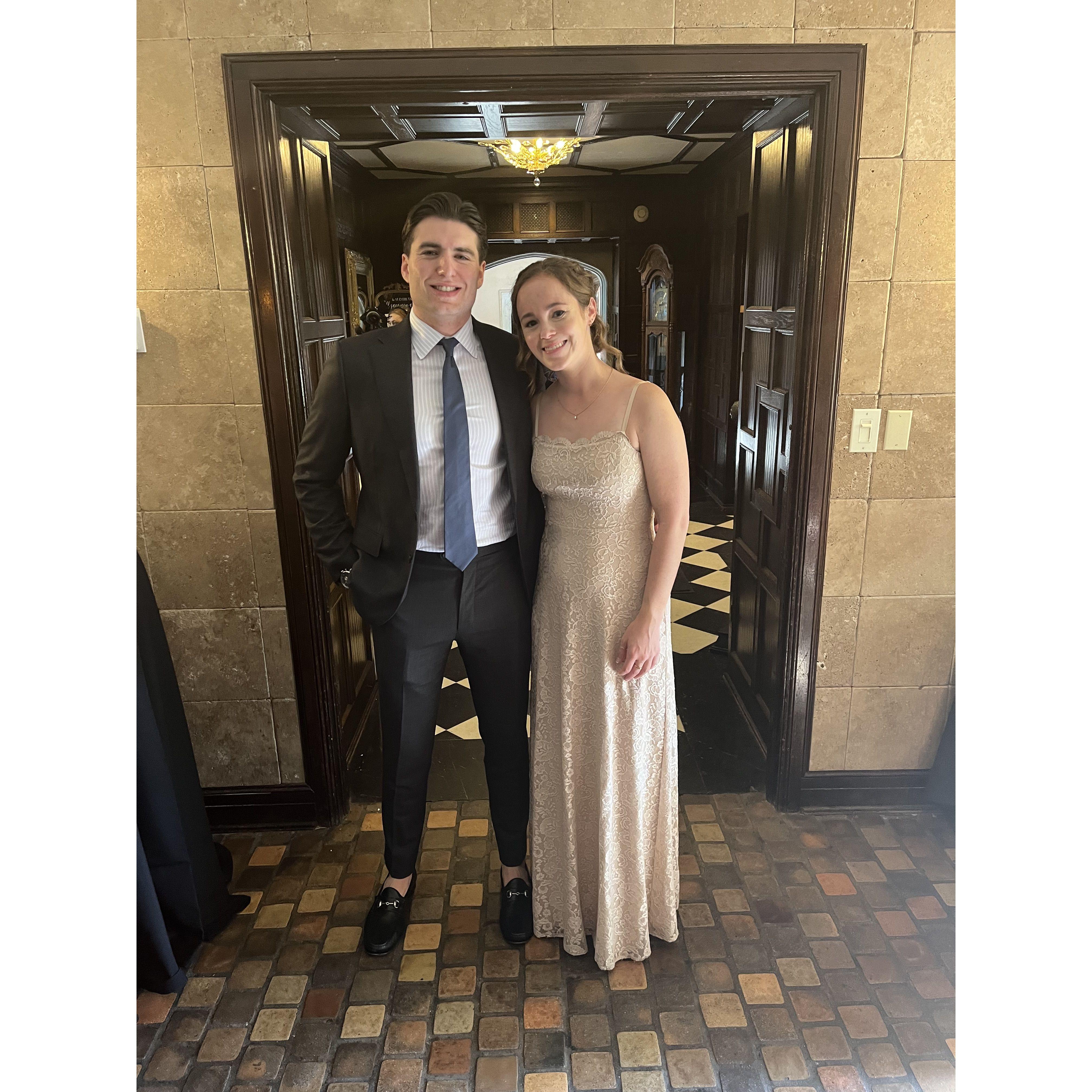 Getting all dressed up for friends weddings