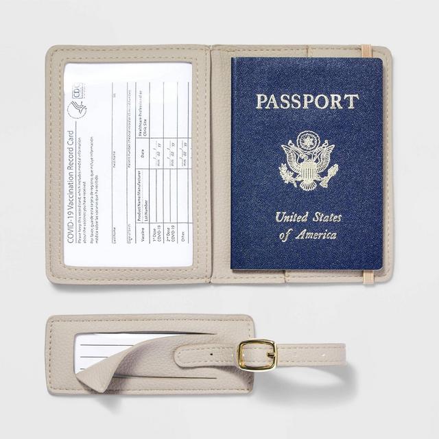 Passport & Slim Luggage Tag 2pc Gift Set Atmosphere - Open Story™