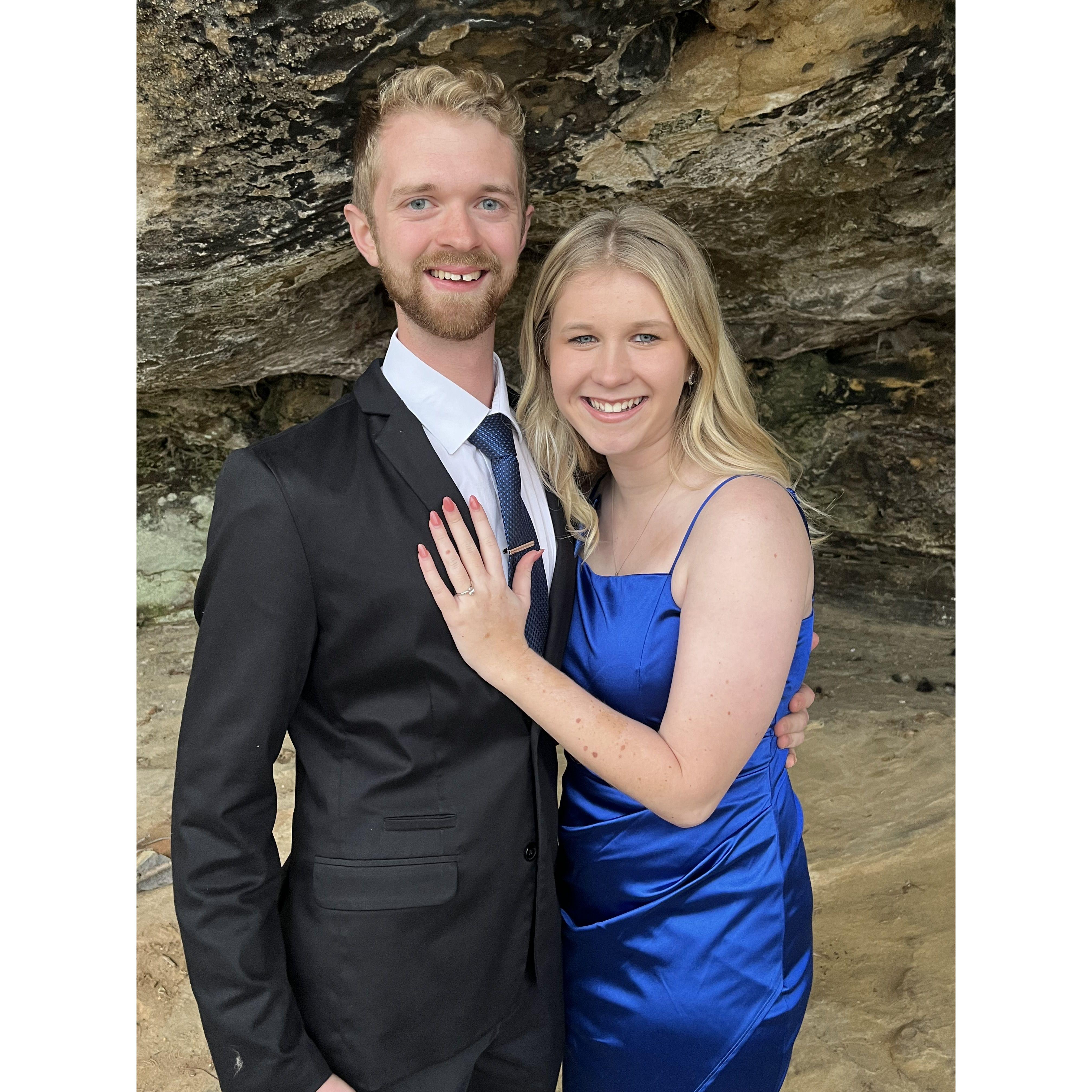 This is right after he proposed!!!