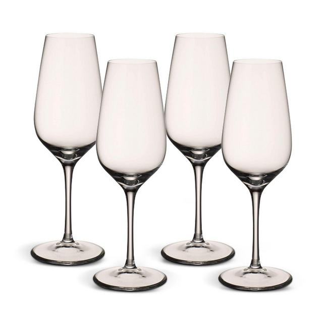 Villeroy & Boch Entree Flute Champagne Glasses, Set of 4