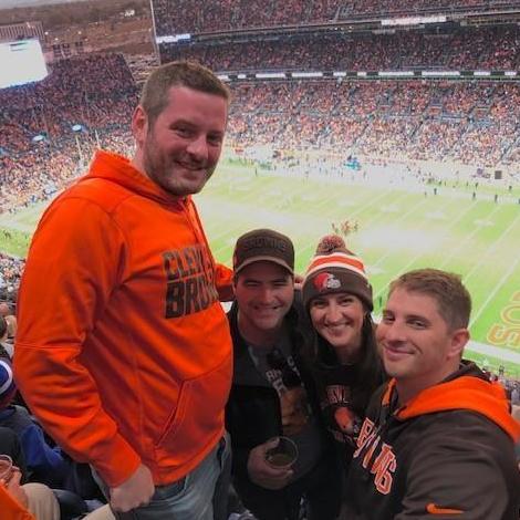 Kevin's Ohio gang came to visit for the Browns game in Denver