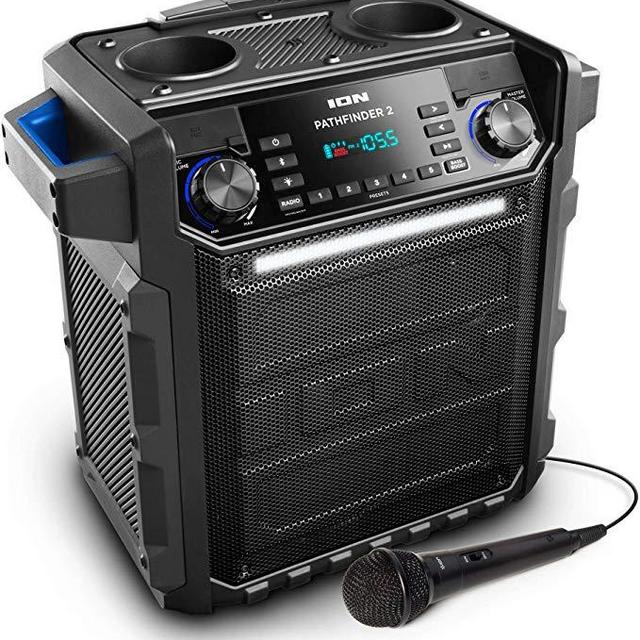 Ion Audio Pathfinder 2 High Power All-Weather Rechargeable Speaker (Blue)(Renewed)