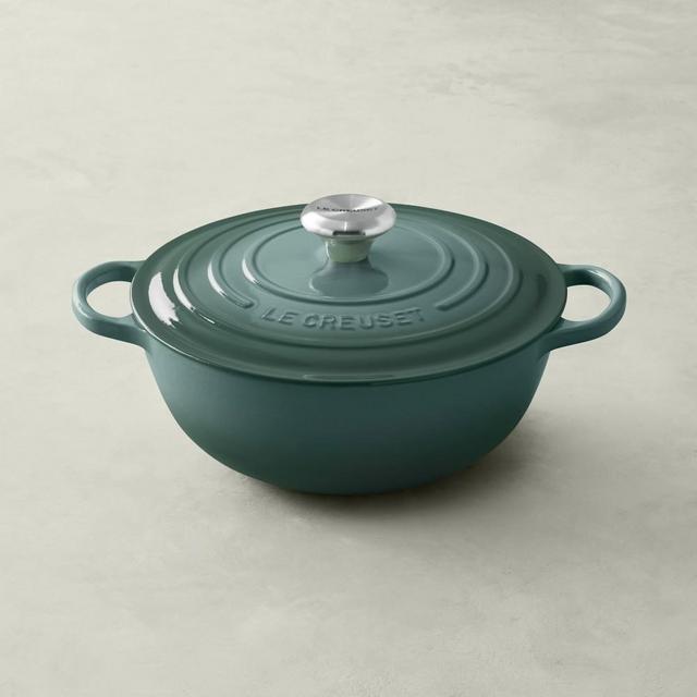 Le Creuset Enameled Cast Iron Soup Pot, 4 1/2-Qt, Ocean