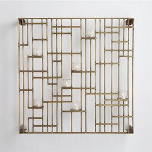 Brass Grid Candleholder