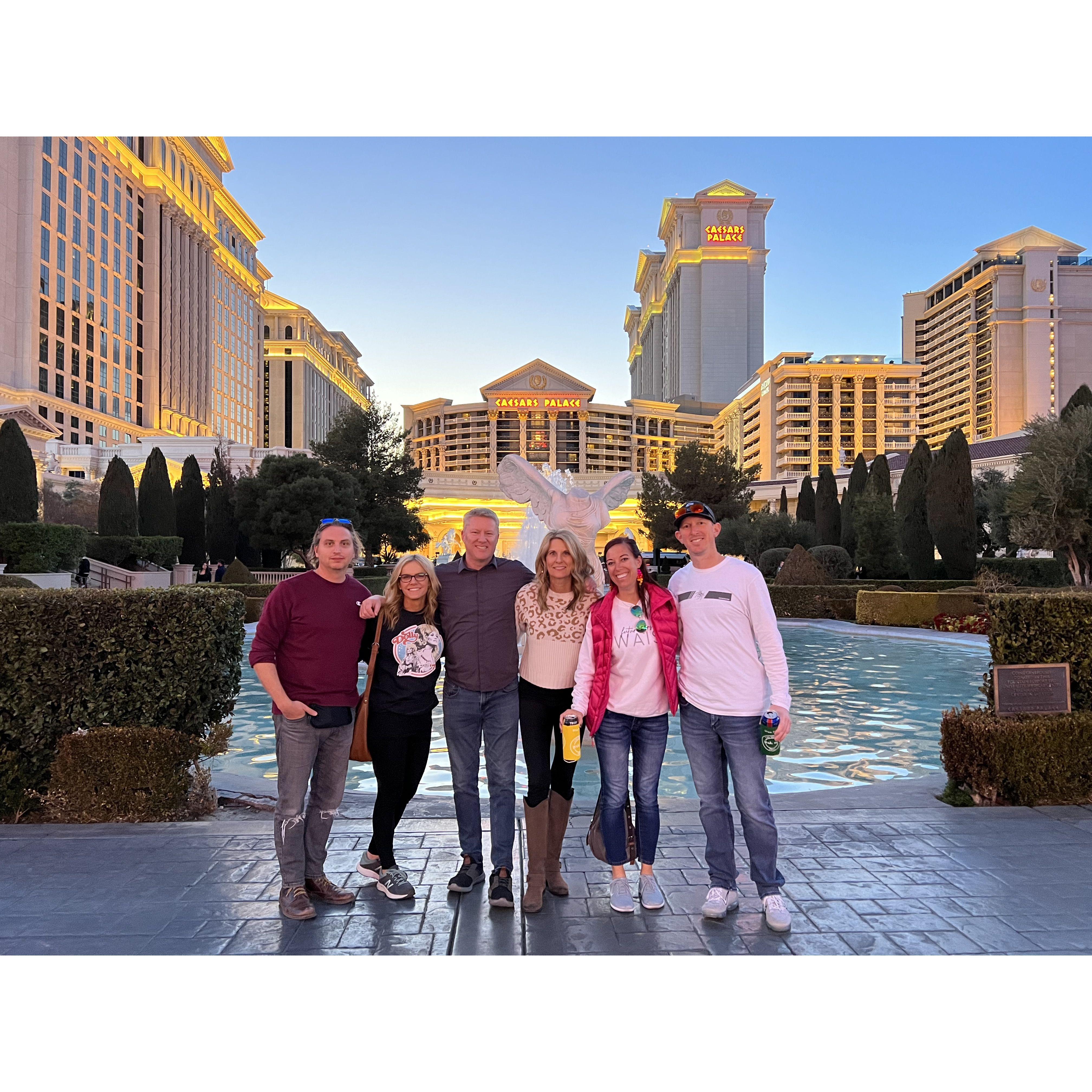 A fun Vegas trip with friends.