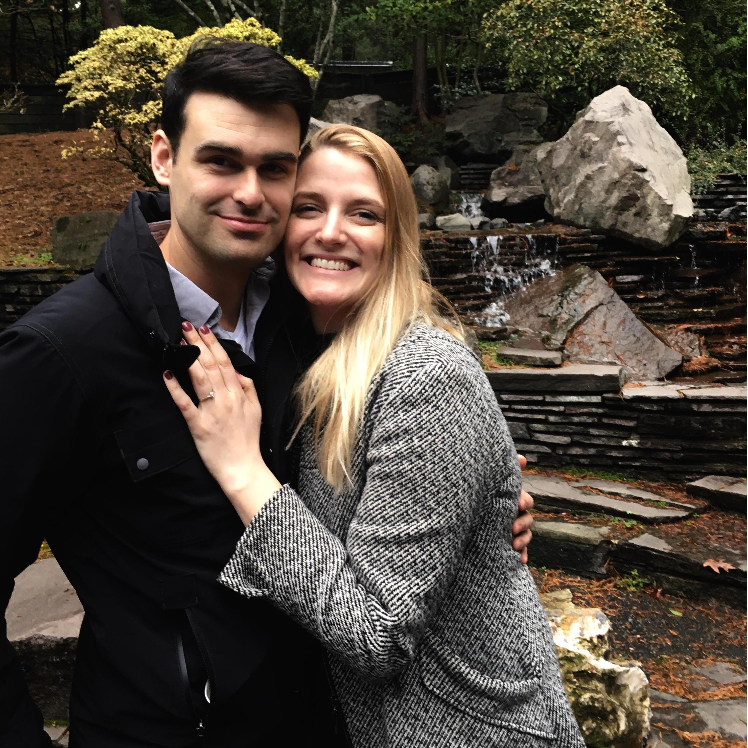 We took this picture the day we picked our venue.