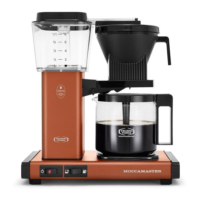 Technivorm Moccamaster 53631 KBGV Select 10-Cup Coffee Maker, Terra Cotta, 40 ounce, 1.25l