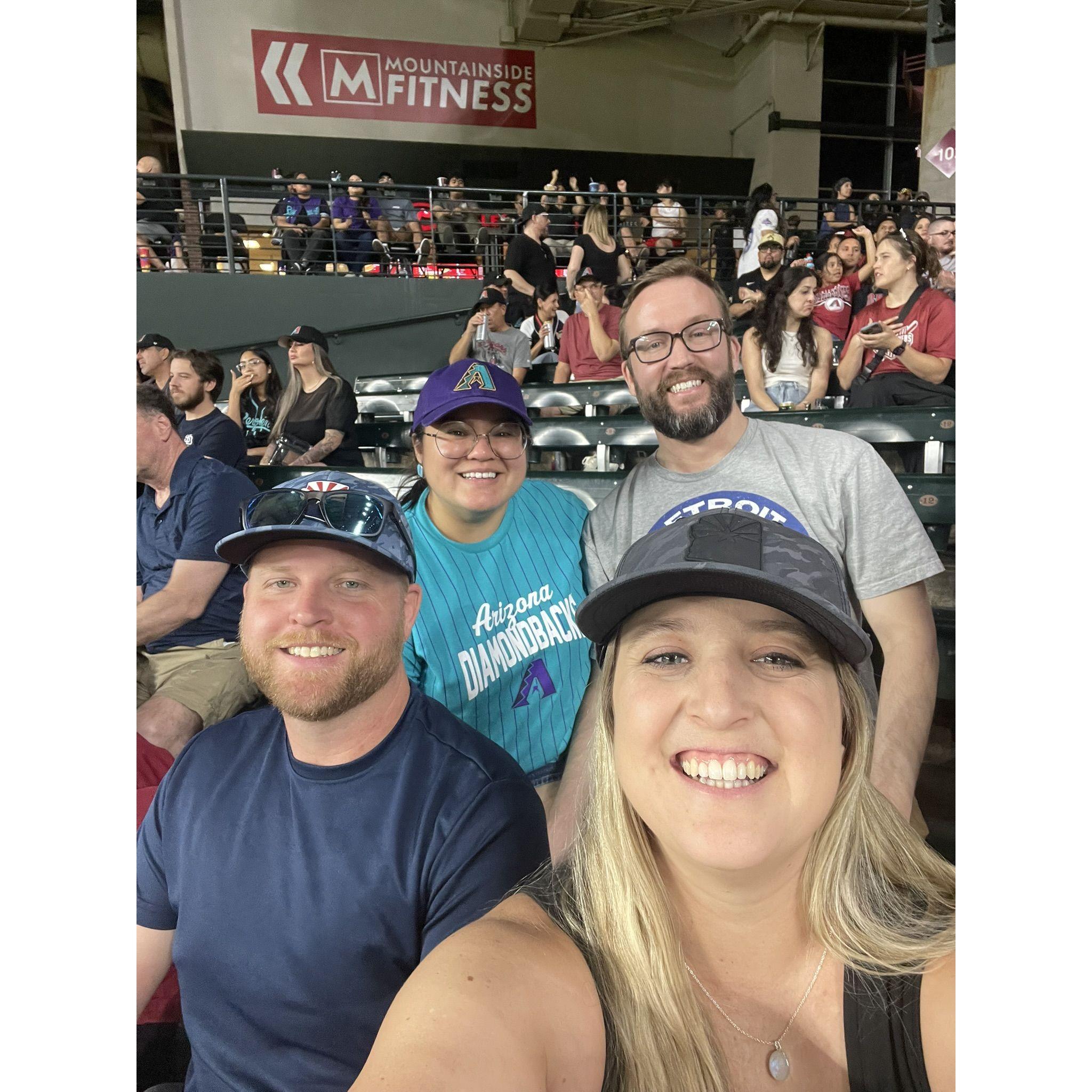 Double Date at a Diamondback Game
