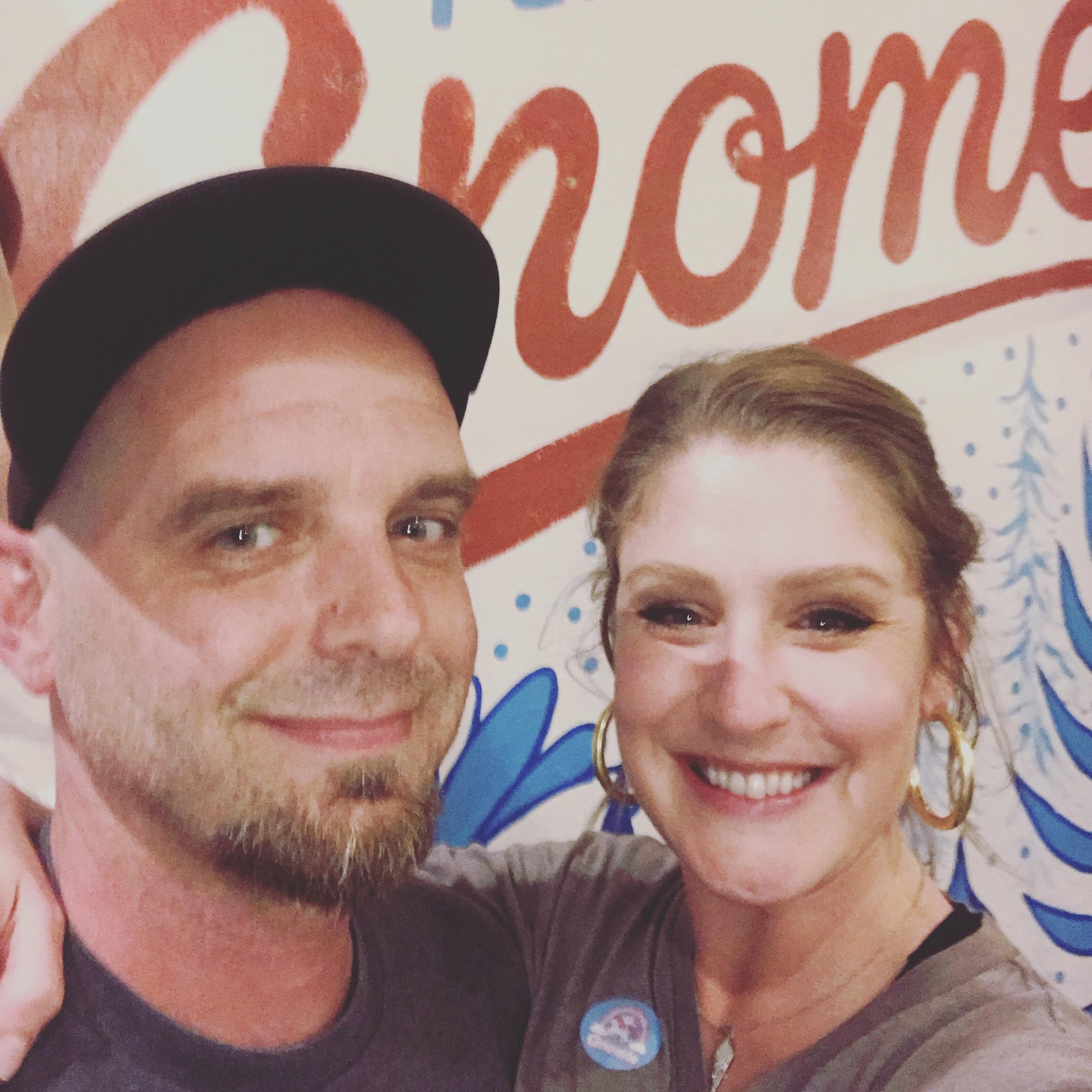 We only went to Gnome Cones in Denton Square once. Thank goodness we got a picture.