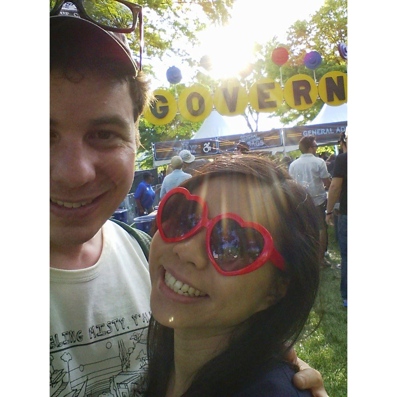 Our first music festival together