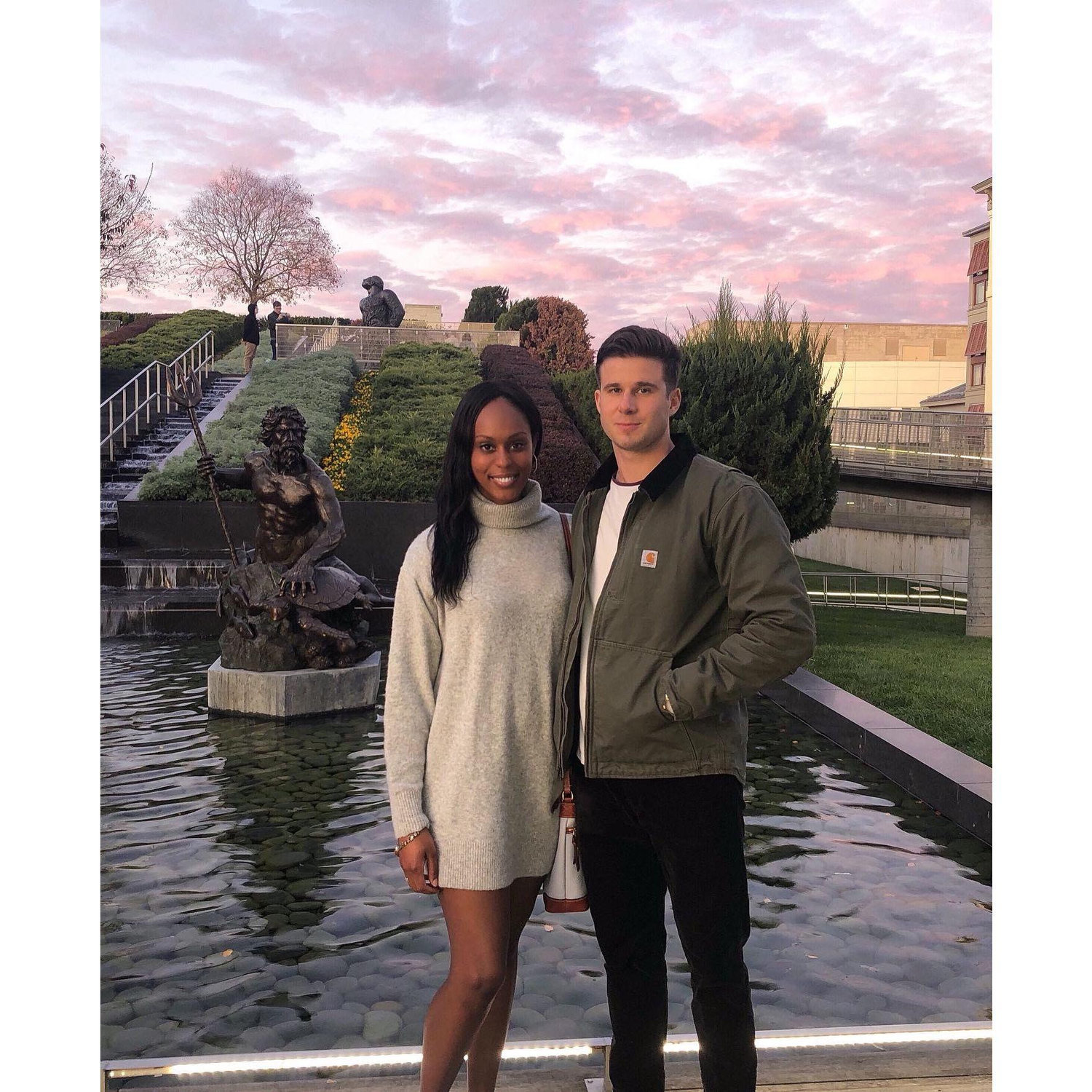 One of our first dates after meeting in Ft. Lee Virginia — a trip to the Richmond Art Museum (you know what the slogan is for Virginia, right?! "Virginia is for Lovers")
