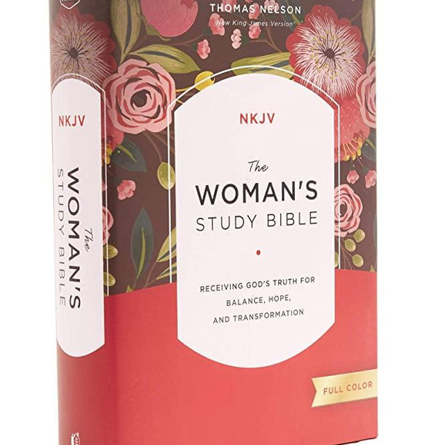 The NKJV, Woman's Study Bible, Hardcover, Red Letter, Full-Color Edition: Receiving God's Truth for Balance, Hope, and Transformation