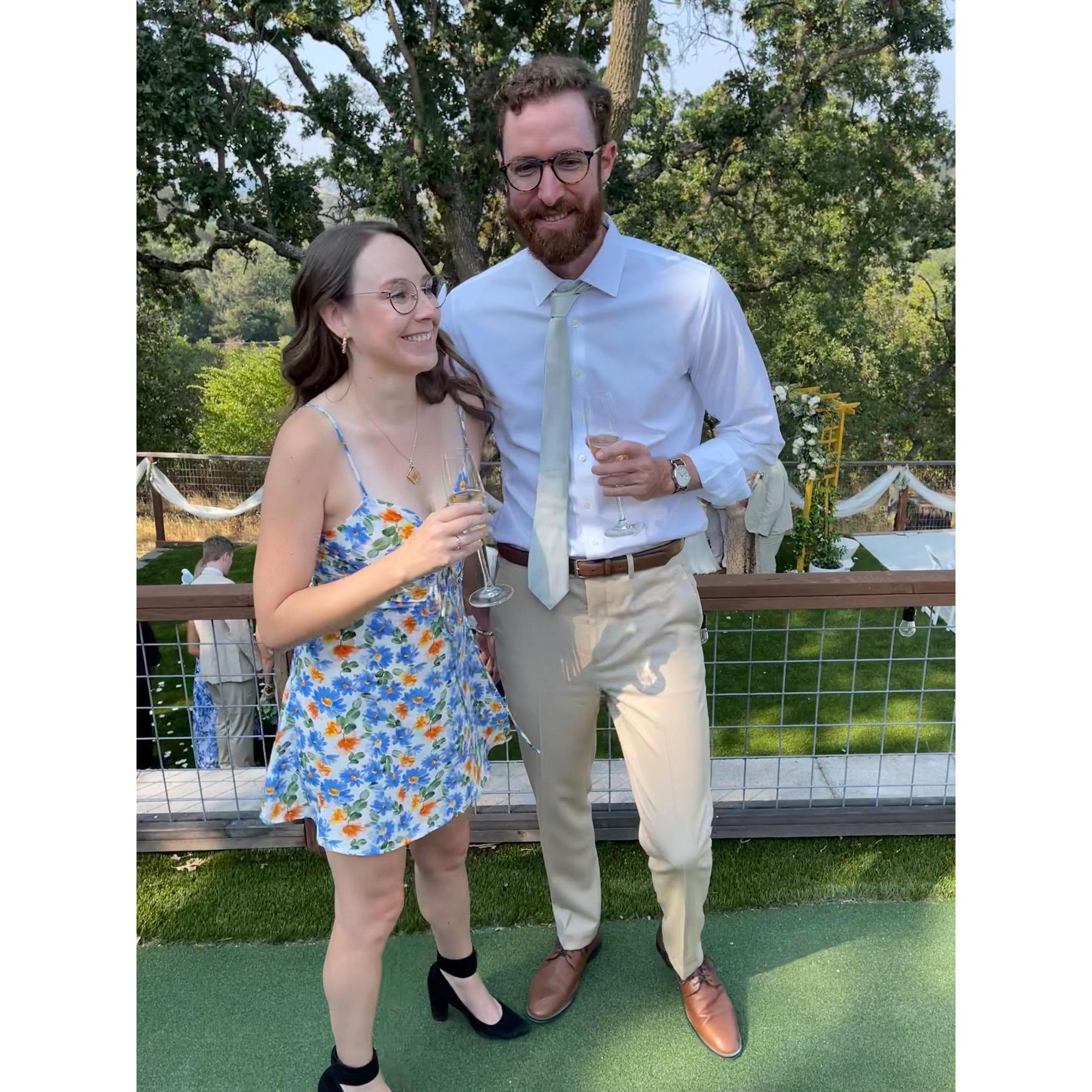 Likely laughing at our own jokes.