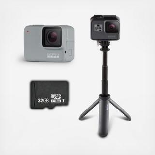 HERO7 White with Micro SD Card and The Shorty