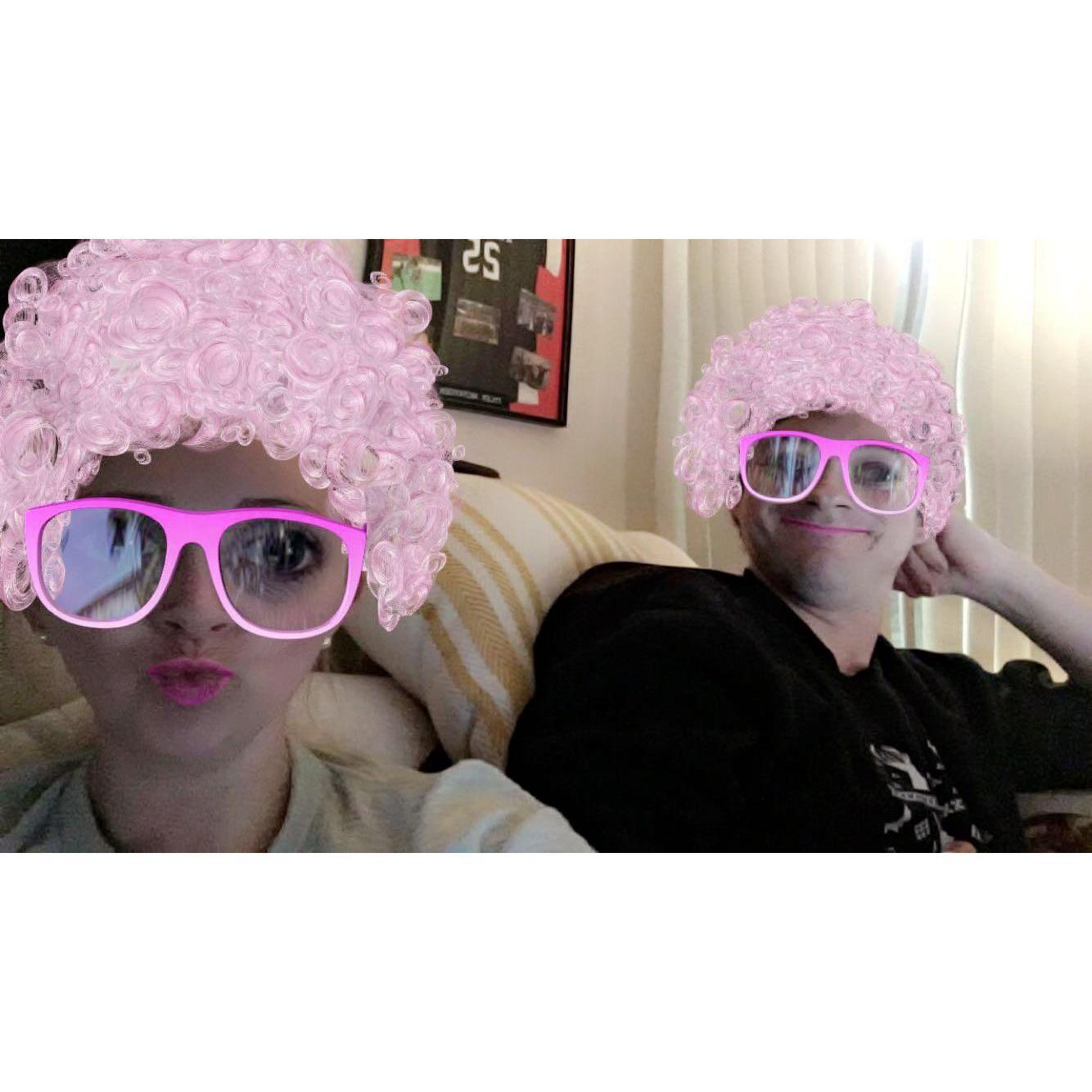 ... most of our pictures are selfies...