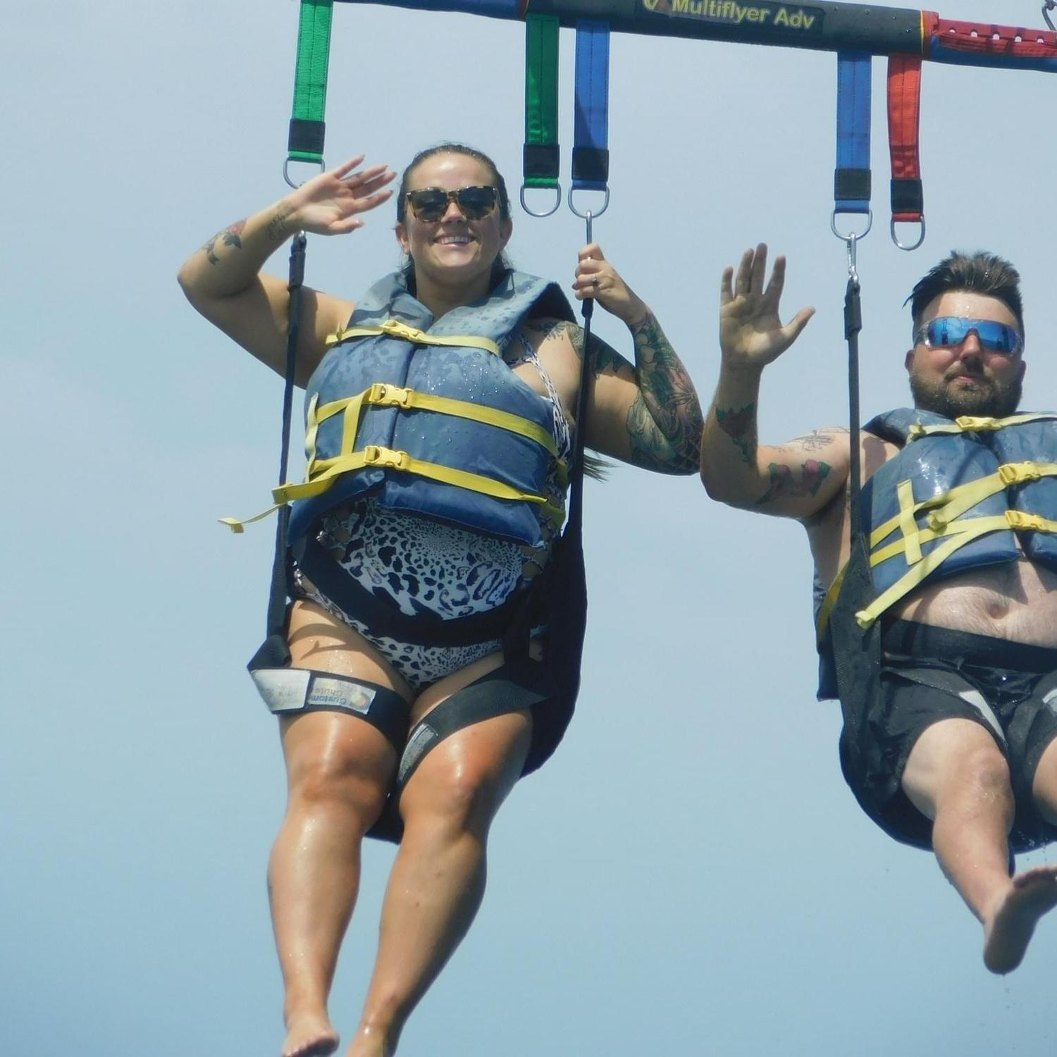 First time parasailing!