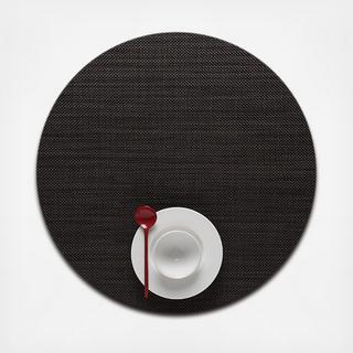 Mini Basketweave Round Placemat, Set of 4