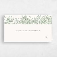 Green Wedding Place Card - Keita