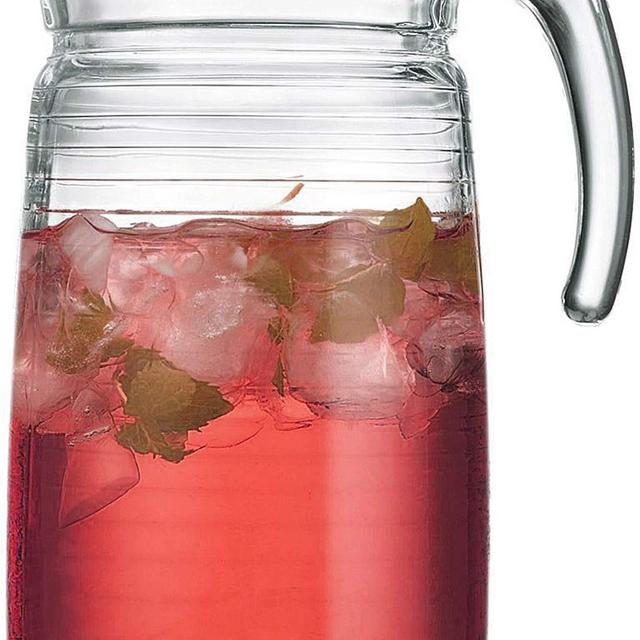 Circleware Glass Beverage Drink Glassware, 64 oz, Theory Edition