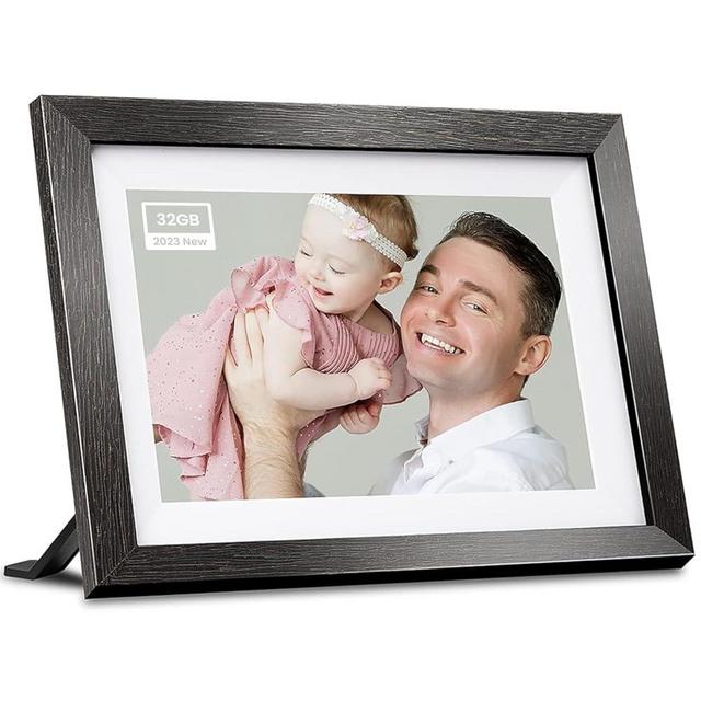 BIHIWOIA 32GB Frameo Digital Picture Frame, 10.1 Inch WiFi Digital Photo Frame, 1280x800 IPS Touch Screen, Send Photos/Videos via Free App from Anywhere(Black)