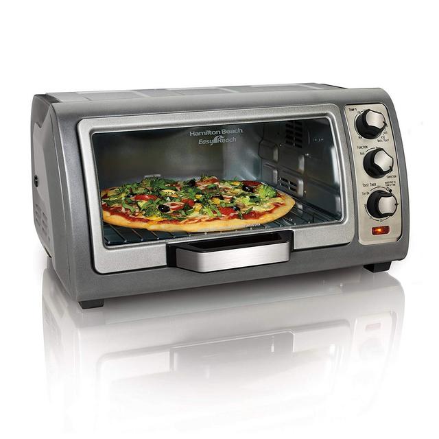 Hamilton Beach 31123D Easy Reach Toaster Oven Silver