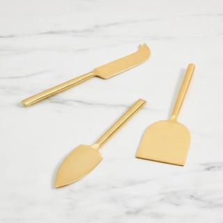 Luna Gold 3-Piece Cheese Knife Set