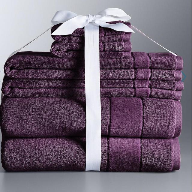 Simply Vera Vera Wang 6-piece Turkish Cotton Bath Towel Set-Mulberry