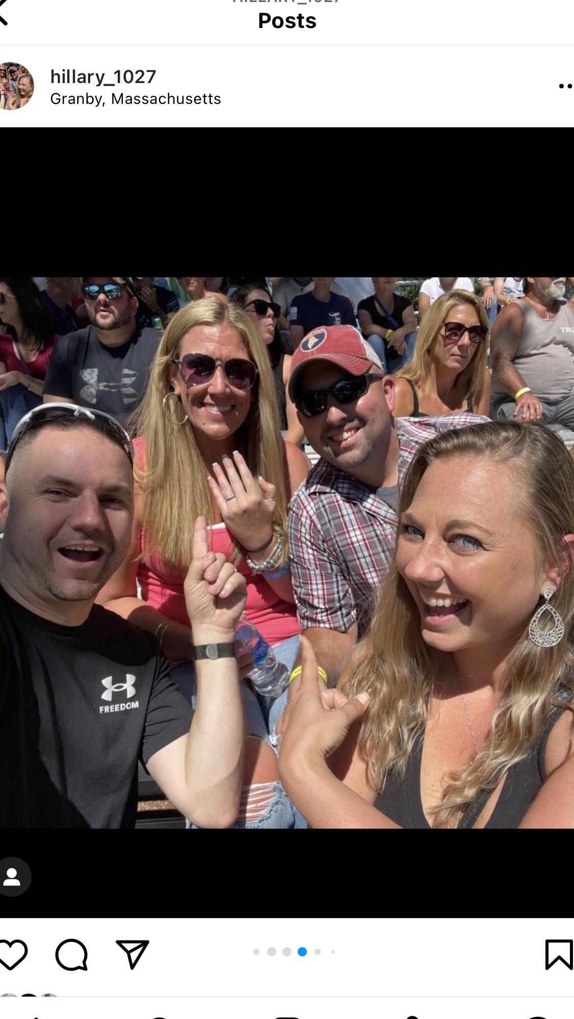 Aaron Lewis concert day after engagement 2022